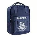CERDÁ LIFE'S LITTLE MOMENTS Cuadrada Tipo Casual de Harry Potter-Licencia Oficial Warner Bros para Mujer, Azul, Grande-Mochila con el tamaño Ideal para Que lleves Todo ordenado