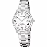 CALYPSO Reloj Analógico Mujer K5861/1 Cuarzo - Resistente al Agua 5 ATM Movimiento de Alta Precisión - Estilo Elegante y Clásico - Correa de Acero Inoxidable Plateado - Basic