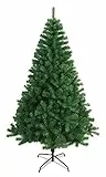 SOLAGUA Árbol de Navidad Artificial Extra Relleno, Arboles con Hojas de Espumillón 150cm a 300cm de Primera Calidad, Súper Natural C/Soporte Metálico.(Verde, 180cm 617Tips)