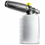 Kärcher FJ 6 Boquilla de Espuma, volumen recipiente: 0,6 l, color: transparente, consumo de detergente ajustable manualmente, compatible con todas las hidrolimpiadoras K2 a K7 de Kärcher