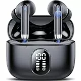 2025 Auriculares Bluetooth, Nuevo Auriculares Inalambricos Bluetooth 5.4 HiFi Estéreo con 4 ENC Mic, 40 Horas Mini Cascos Inalambricos Bluetooth con Pantalla, Audifonos Inalambricos para Android iOS