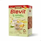 Blevit Superfibra 8 Cereales y Frutas | 500g | Papilla de 8 Cereales y Frutas para Bebé desde los 5 meses - Con Vitaminas, Minerales y Fibra