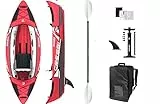 Cressi Namaka kayak Set 8'2'' - Kayak inflable de tres cámaras con asiento ajustable, Color Rojo, Talla única