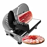 Cecotec Cortafiambre de Metal Rock'Ncut Advance. 180W de Potencia, Disco 190Mm, Ajuste de Grosor 0-15Mm, Disco Extraíble Quickout, Carro de Acero Inox, Estabilidad y Seguridad