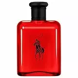 Ralph Lauren Polo Red Eau de Toilette, Aroma Fresco Amaderado y Especiado, Intensidad Media, Duración Prolongada, Perfume de Lujo para Hombres, 125 ml.