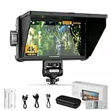 VILTROX DC-550 4K External Camera Field Monitor para Cámara 5.5 Pulgadas 1200Nit Small HD Monitor Camera HDMI,Full HD 1920x1080 IPS,3D LUT con Batería,Parasol para Cámaras DSLR Sony Canon Nikon