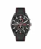 HUGO Reloj Analógico de Cuarzo multifunción para hombre Colección #FAST Collection con Correa en piel y en acero inoxidable