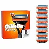 Gillette Fusion 5 Cuchillas de Afeitar Hombre, Paquete de 8 Cuchillas de Recambio (el embalaje puede variar)