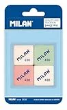 Goma de borrar milan 430 blister , 4 Unidades ( Paquete de 1)
