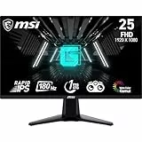 MSI G255F - Monitor Gaming de 24.5', FHD (1920x1080), 180 Hz / 1ms, Adaptive-Sync, Display Port 1.2a, HDMI 2.0b, Negro