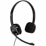 Logitech H151 Auriculares con Cable, Sonido Estéreo con Micrófono Giratorio, Jack 3,5mm, Controles Integrados, PC/Mac/Portátil/Tablet/Smartphone , Negro