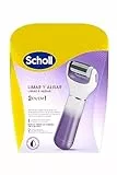 Scholl Expert Care Limar y Alisar 2 en 1 Lima Eléctrica para Pies - Quita Durezas y Elimina Callos, Pedicura Profesional, Uso en Casa para Pies Suaves, Exfoliante con Cabezal Repuesto, Lima Morada