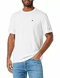 Champion Legacy Basics-S-s Crewneck Camiseta, Blanco, L para Hombre