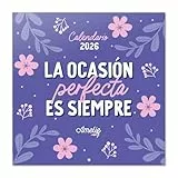 Grupo Erik Calendario pared 2026 Español Amelie - Almanaque pared 2026 : Planificador mensual Con espacio para Anotar, Frases Motivadoras y Fácil de colgar (30x30cm)