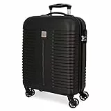 ROLL ROAD India, Maleta De Cabina Rígida 55cm Unisex Adulto, Negro (Black), Media