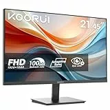 KOORUI E2212F Monitor 21.45', Full HD VA 100Hz, Pantalla Ultra Fina y Ligera, 1920x1080, 3000:1, 5ms, 99% SRGB, 72% NTSC, HDMI 1.4, VGA, Eye Care, Adaptive Sync, VESA, Inclinable
