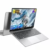 ACEMAGIC Ordenador Portátil 15.6 Pulgadas N97 (hasta 3.6 GHz), 16GB RAM 512GB SSD, Laptop Full HD, Chasis Metálico Delgado, 2xUSB 3.2, Tipo-C, HDMI, Ranura TF, WiFi 5, 180° Abatible (Gris)