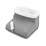 medisana FW 150 Calientapiés, Calentador de pie en tejido de punto, calentador de pie eléctrico, 3 ajustes de temperatura, protección contra el sobrecalentamiento, forro interior esponjoso y lavable