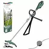 Bosch Home and Garden AFS 23-37 - Desbrozadora (Cuchilla de 3 Hojas, 3 Hilos de Corte, empuñadura Adicional, caperuza en Caja de cartón, Doble Sistema de Corte) Verde/Negro/Aluminio