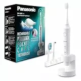 Panasonic EW-DL83-W803 Cepillo de Dientes Eléctrico Sónico (Control de Presión, Temporizador de cepillado, 2 Modos, Indicador LED, Inalámbrico, 100% Lavable), Color Plata