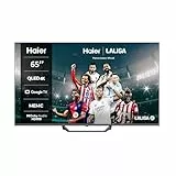 Haier QLED 4K UHD H65S80EUX - Smart TV 65', Google TV, Dolby Audio, HDR 10, Smart Remote Control, Google Assistant, Bluetooth 5.1, DBX TV, HDMI 2.1 x 4, Sin Marcos, 2024