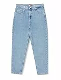 Tommy Jeans MOM Jean UHR TPR AI4116 DW0DW21392 para Mujer, Mezclilla (Denim Light), Talla 27W / 34L, Mezclilla (Denim Light), 27W / 34L