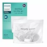 Philips Avent SCF297/05 - Pack de 5 bolsas esterilizadoras a vapor para microondas