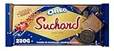 Suchard Turrón De Chocolate Con Leche Y Galletas Oreo Navideño - Tableta De G, Navidad Y Fiestas, 260 Gramo