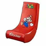 X-Rocker Mario Silla para Juegos, Cuero sintético, Red, Infantil