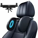 Reposacabezas Coche Niño y Adulto | Almohada Cervical para Dormir en el Auto | Soporte para Cuello con Memory Foam | Ajustable para Asientos Traseros (Nuevo 2025)(1 artículo) (1er Packung) (Negro X 1)