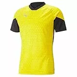 PUMA Camiseta de Entrenamiento Teamcup, Hombre, Cyber Yellow Black, L