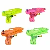 OHREN 4 Pistolas de Agua Pequeñas para Niños y Niñas - Regalos para Cumpleaños Infantiles, Detalles para Fiestas en la Piscina y la Playa