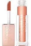 Maybelline New York Lifter Gloss, Plumping & Hydrating Lip Gloss con ácido hialurónico, 0.18 onzas líquidas, tono: 007, ámbar