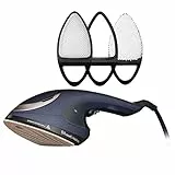 Russell Hobbs Plancha Vertical, Plancha de Ropa 2 en 1 [Vapor Vertical y Plancha Tradicional] Steam Genie (1800 W, Suela Cerámica, 3 Accesorios: Ropa Delicada, Tapicería y Quitapelusas) 28370-56