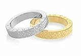 Calvin Klein Anillos para Mujer Colección CK ICONIC FOR HER en Acero Inoxidable y Oro Amarillo - 35000444B