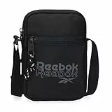 Reebok ONA Bandolera Pequeña Negro 12x17x2,5 cms Poliéster by Joumma Bags