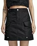 G-Star Para Mujer Minifalda Cargo , Negro (dk black D24230-C143-6484), 23