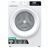 Hisense WDQE8014EVJM Lavadora Secadora 8+5 Kg, 1400 rpm, 15 Programas Automáticos, Vapor, Motor Inverter, Clase Eficiencia Energética D, Clase Eficiencia Lavado A, Pantalla LED, Programa Rápido
