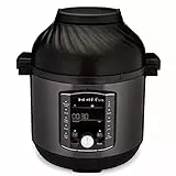 Instant Pot Pro Crisp 11 en 1 Olla Eléctrica a Presión Multiusos con Función de Freidora de Aire, Vaporera, Cocción Lenta, Parrilla, Sous Vide, Deshidratadora, 7,6 L, Acero inoxidable