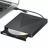 RUIZHI Unidades DVD/CD Externa, USB 3.0 y Type C portátil CD DVD +/- RW Grabadora de Reproductor Externo para PC Laptop Desktop MacBook, Compatible con Windows/7/8/10/XP/Linux/MacOS