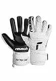 Reusch Attrakt Freegel Infinity - Guantes de Portero Unisex con Costura Interior y Revestimiento Infinity, adecuados para césped Artificial, 8,5, Color Blanco y Negro