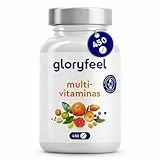 Multivitaminas y Minerales - 450 Comprimidos (Suministro para +1 año) - Todas las Vitaminas A,B,C,D3,E, Calcio, Zinc, Selenio – Multivitaminico Activo Completo para Hombre y Mujer