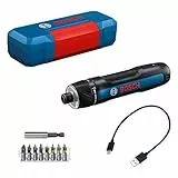 Bosch Professional Atornillador a batería Bosch GO 3 incl. set de 8 puntas, portapuntas, cable USB-C, minimaletín