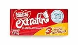 Nestlé Extrafino Tableta de Chocolate con Leche, 3 x 125g