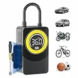 Compresor Aire Portatil,150PSI Inflador Ruedas Coche luz LED y Apagado Automático,Inflador Electrico para Coches, Motos, Bicicletas y Balones Varios