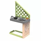 Smoby Life - Cocina de Verano - Compatible con Varias Casas - Parrilla, Fregadero con Grifo - Material Reciclado - A Partir de 2 años - Fabricado en Francia