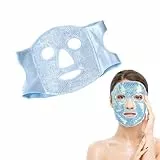 SGERUFZ Máscara Refrescante para Ojos, Máscara de Gel Reutilizable, Gel Perla para Ojos Hinchados, Antifaz Gel Frio para Ojos, Mascarilla Ojos Fria (Azul)