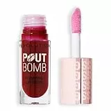 Revolution Beauty, Brillo Voluminizador para Labios, Alto Brillo para Labios Más Llenos y Voluminosos con Ácido Hialurónico y Péptidos, Vegano y Libre de Crueldad, Light Mauve