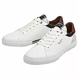 Pepe Jeans Zapatillas de Piel Tribunal De Kenton Blanco