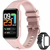 Baolubao Smartwatch, Reloj Inteligente Mujer, 1,47' Smartwatch Mujer, Diseño Fino, Oxímetro (SpO2) Podómetro Sueño Pulsometro, 100+ Modos Deportivos, Pulsera Actividad Impermeable IP68 (2 Correa)